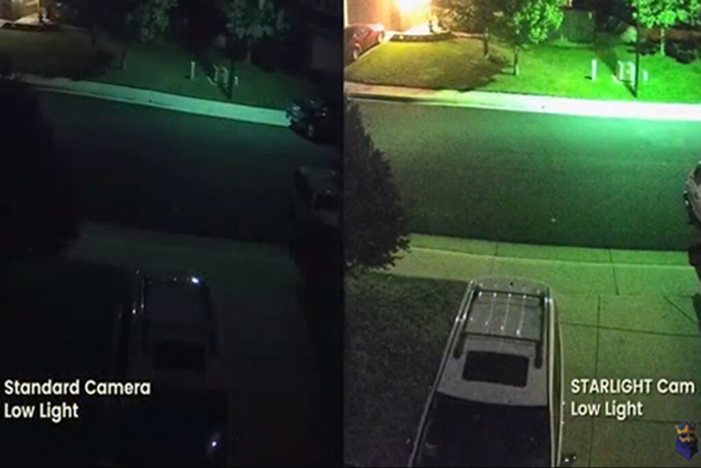 تفاوت تصویر دوربین دید در شب رنگی