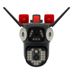 دوربین مداربسته مینی اسپیددام دو لنز مدل DualGuard 4K Max آژیردار