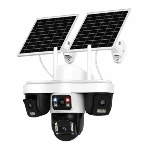 دوربین مداربسته مینی اسپیددام خورشیدی سیمکارتی سه لنز واقعی مدل 15MP